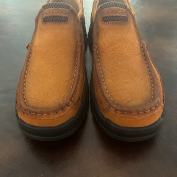 New Men’s Mostelo Brown Slip On Casual Outdoor Hiking Shoes Loafers - Picture 6 of 16